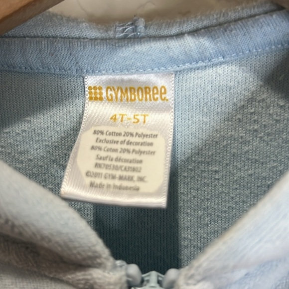 Vintage Gymboree Hoodie Coat Girls Best Friend Blue Hoodie Polka Dot Y2K Zip Up - Picture 5 of 9
